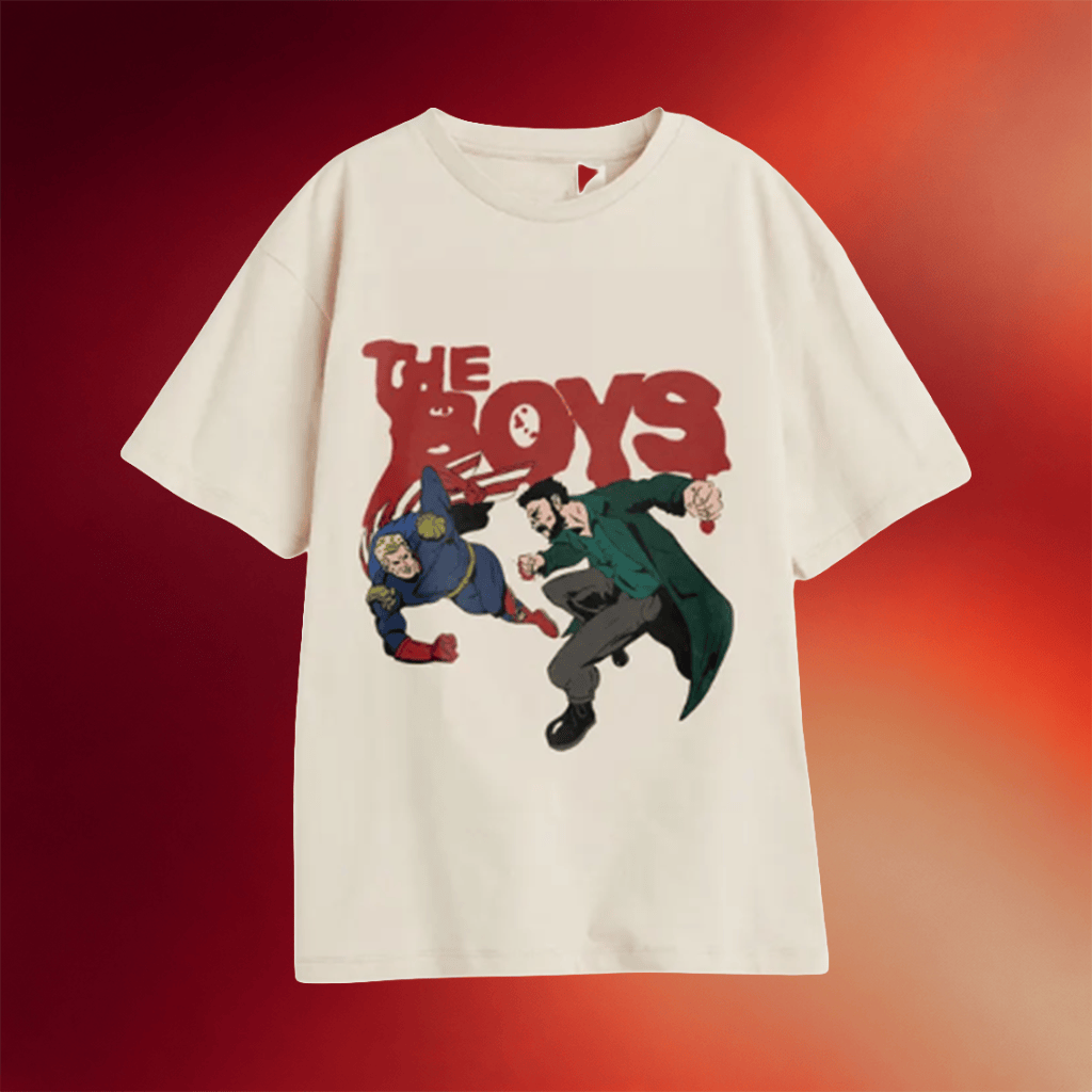 The Boys Merch 2026 Fight Illustration Season 5 Shirt The Boys T-Shirts Gift For Him - Merchluma