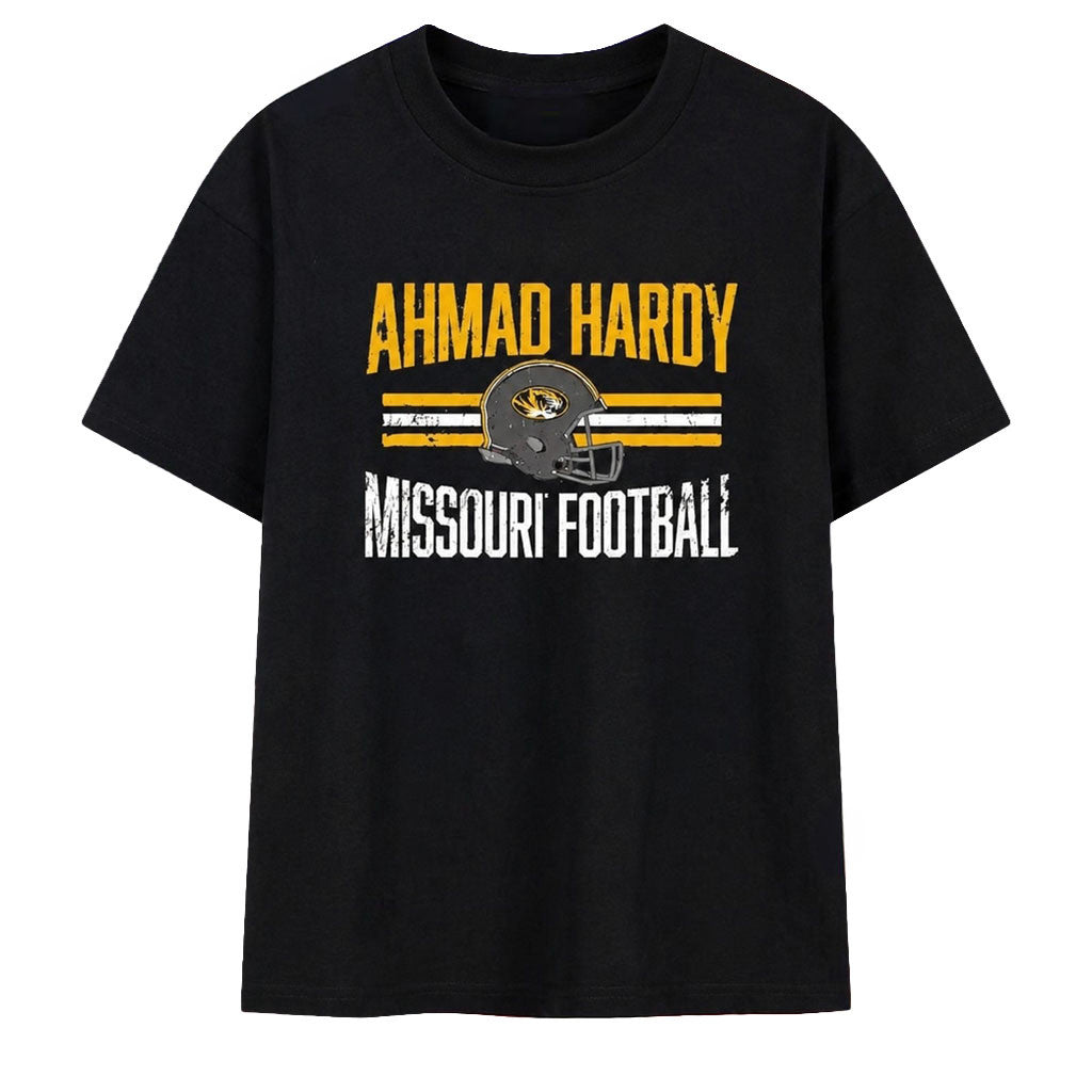 Ahmad Hardy Missouri Football Distressed T-Shirt Missouri Tigers Merch Present For Football Fan - Merchluma