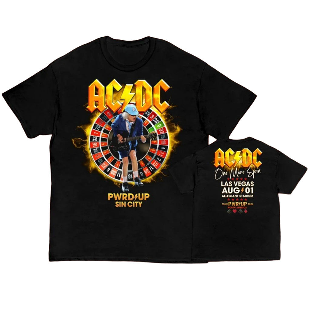 ACDC At Allegiant Stadium In Las Vegas NV On August 1 2026 T-Shirt ACDC Power Up Tour Merch - Merchluma