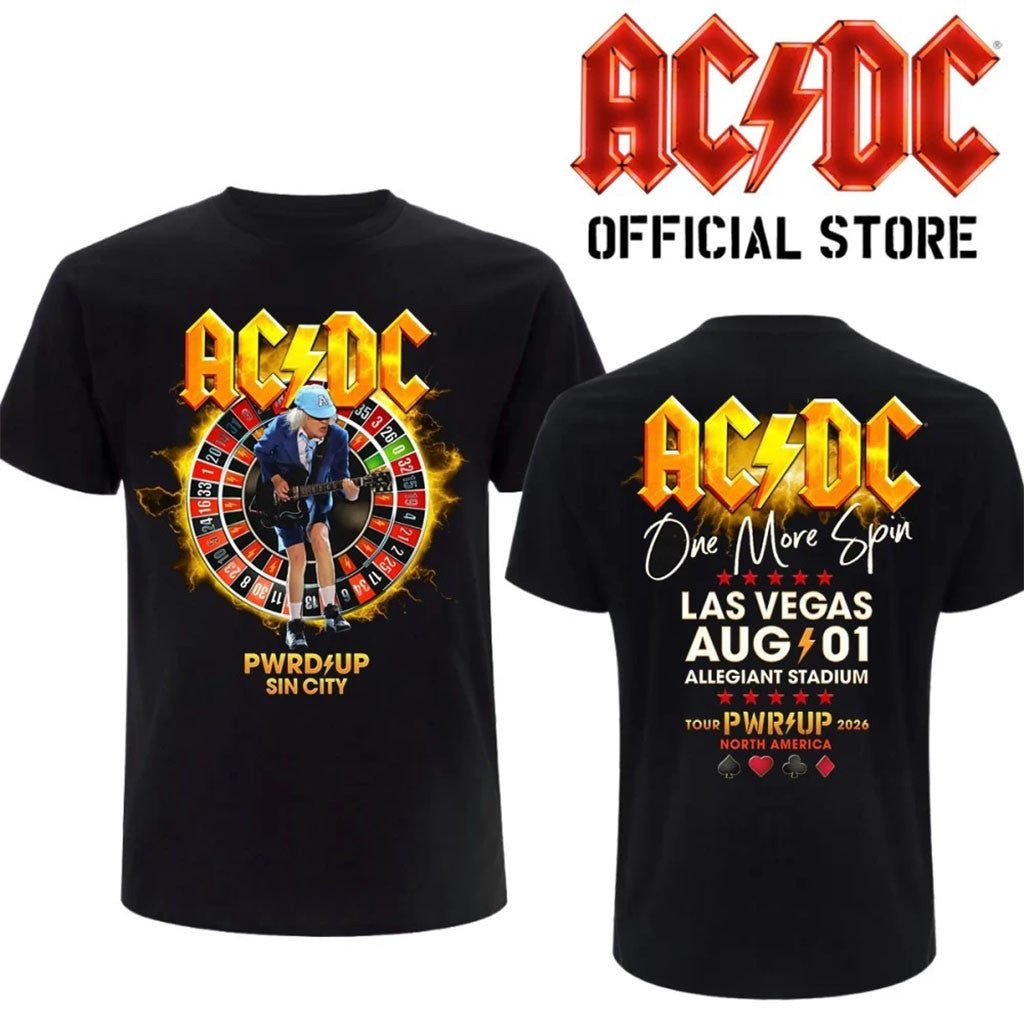 ACDC Las Vegas NV Event T-Shirt ACDC Power Up Tour Merch Present For Music Lovers - Merchluma