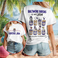 Baltimore Ravens Snoopy Is My Jam Football Shirt Baltimore Ravens Merch Game Day Gift Ideas - Merchluma