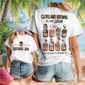 Cleveland Football Peanuts Snoopy Jam Shirt Cleveland Browns Merch Gift For Game Day - Merchluma