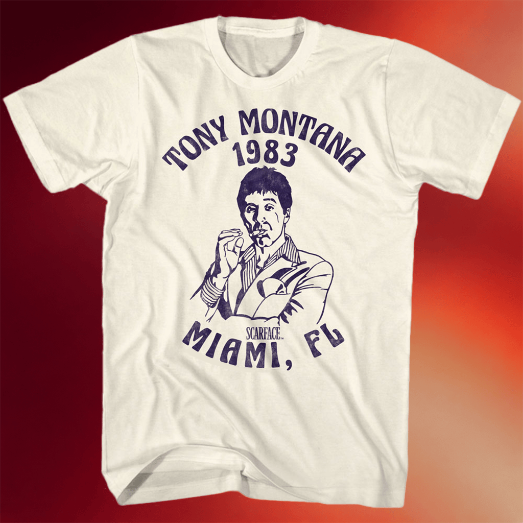 Tony Montana 1983 Scarface T-Shirt Tony Montana Shirt Special Fathers Day Presents - Merchluma