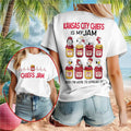 Kansas City Chiefs Snoopy Is My Jam Football Shirt KC Chiefs Merch Game Day Gifts Ideas - Merchluma