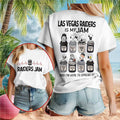 LV Raiders Snoopy Is My Jam Football Shirt Raiders Merch Present For Football Lovers - Merchluma
