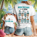 Miami Dolphins Snoopy Is My Jam Football Shirt Miami Dolphins Merch Gift For Game Day - Merchluma