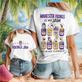 Minnesota Football Peanuts Snoopy Jam Shirt Minnesota Vikings Merch Football Fan Gifts - Merchluma