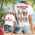 San Francisco 49ers Snoopy Is My Jam T-Shirt Game Day Shirt SF 49ers Merch Football Fan Gifts - Merchluma