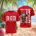 Miami Dolphins Military Dolphin Mascot Red Friday Patriotic Shirt Miami Dolphins Merch Gifts - Merchluma