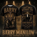 Barry Manilow The Showman Of Song Portrait T-Shirt Forever A Crooner Tee Barry Manilow Merch - Merchluma