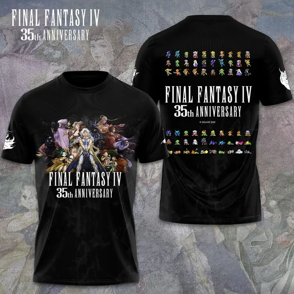Final Fantasy IV 35Th Anniversary T-Shirt 2026 Final Fantasy IV Merch Gamer Gift For Him - Merchluma