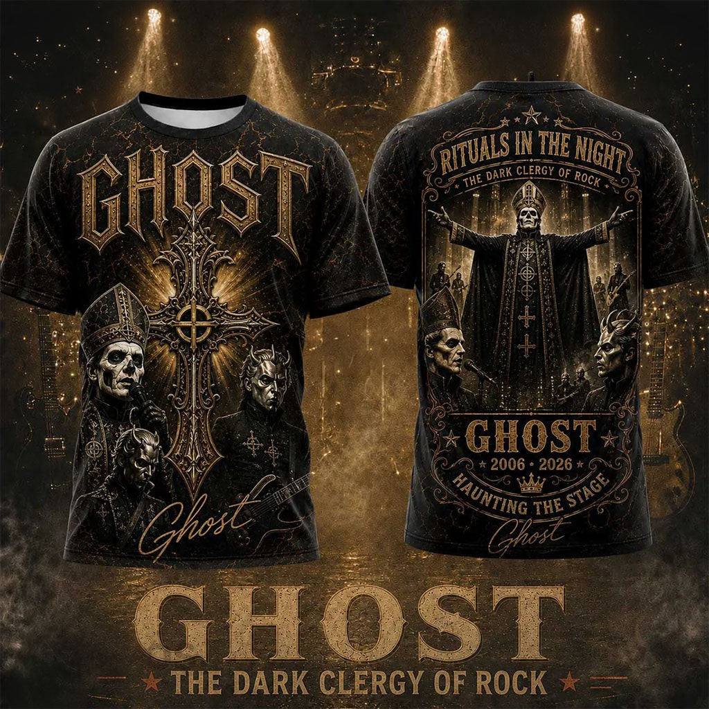 Ghost Dark Clergy 2006-2026 Anniversary T-Shirt Ghost Band Merch Presents For Music Lovers - Merchluma
