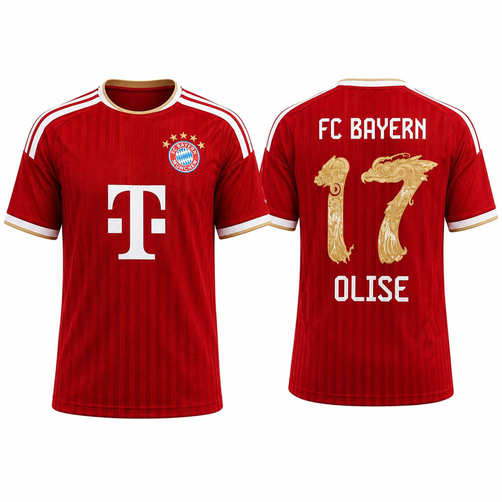 #17 Olise Jersey Shirt FC Bayern Munich 2026 27 Jeju And Hong Kong Asian Tour Jersey Fan Merch - Merchluma