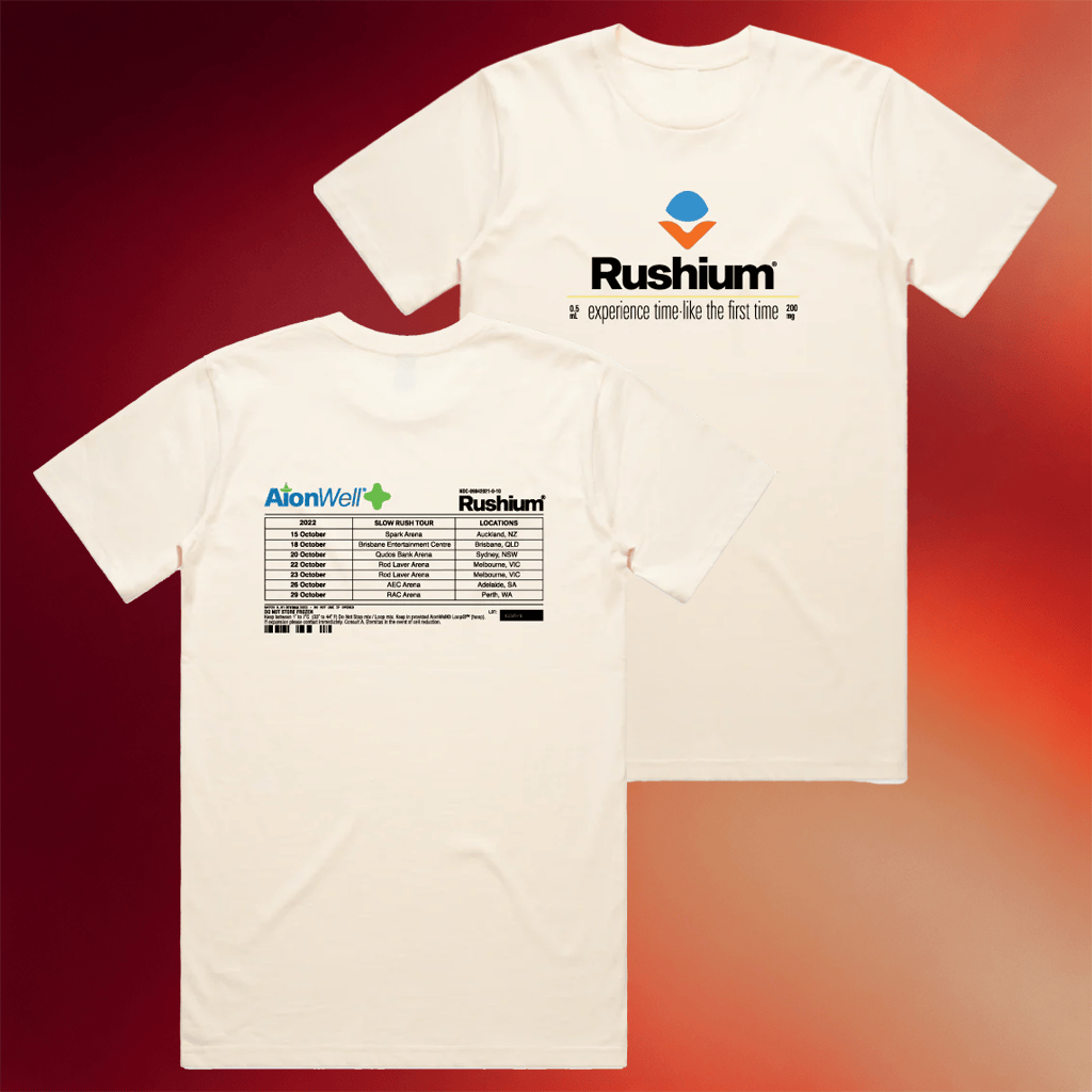 Tame Impala Merch Rushium Logo W 2022 Tour Dates T-Shirt Presents For Music Lovers - Merchluma