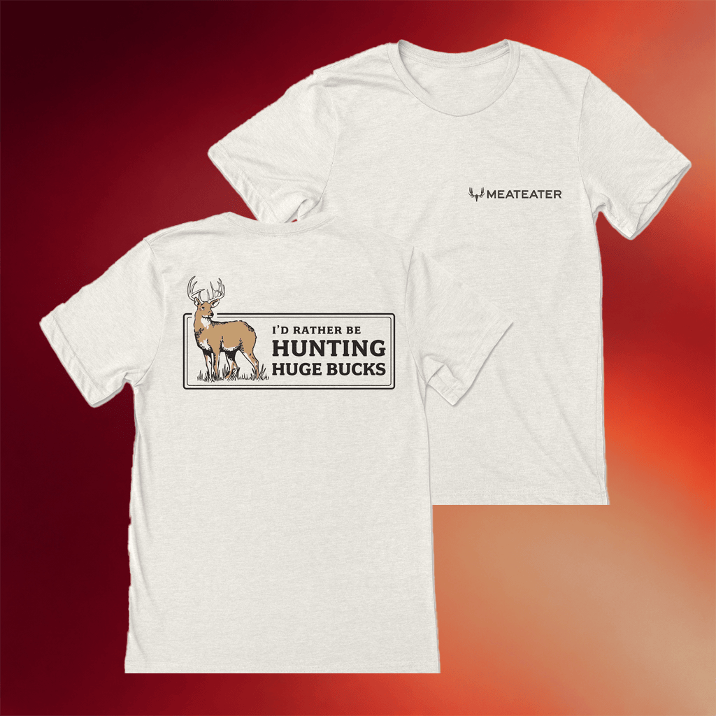 The Meateater Merch Rather Be Hunting Huge Bucks T-Shirt Present For Husband - Merchluma