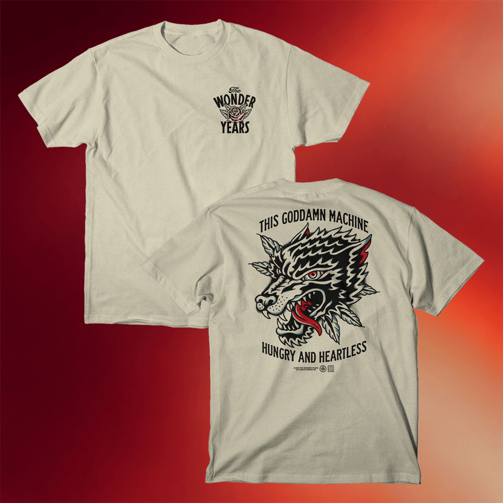 The Wonder Years Merch 2026 Wolf Tattoo T-Shirt Gifts For Rock Music Lovers - Merchluma