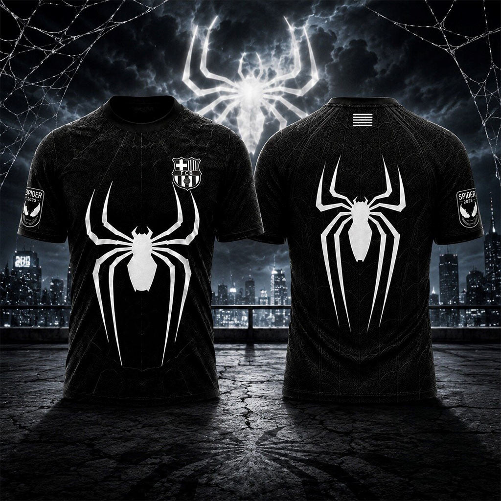 Barcelona X Spider Man Venom Julian Alvarez Jersey Shirt FC Barcelona Merch Gift For Fans - Merchluma