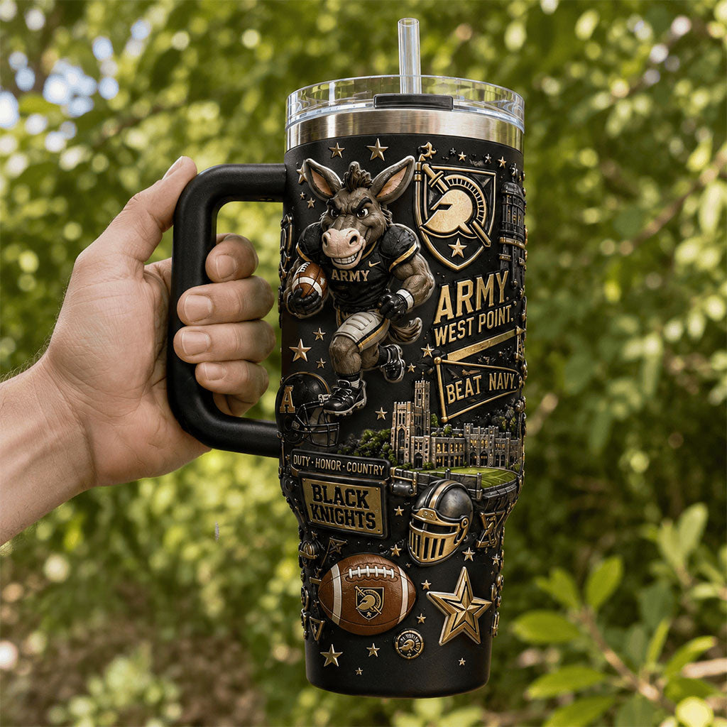 Army West Point Black Knights Tumbler Duty Honor Country Cup Gifts For Football Fan - Merchluma