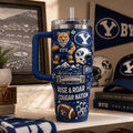 BYU Cougars Rise And Roar Cougar Nation Tumbler BYU Cougars Merch Gift For Football Lovers - Merchluma