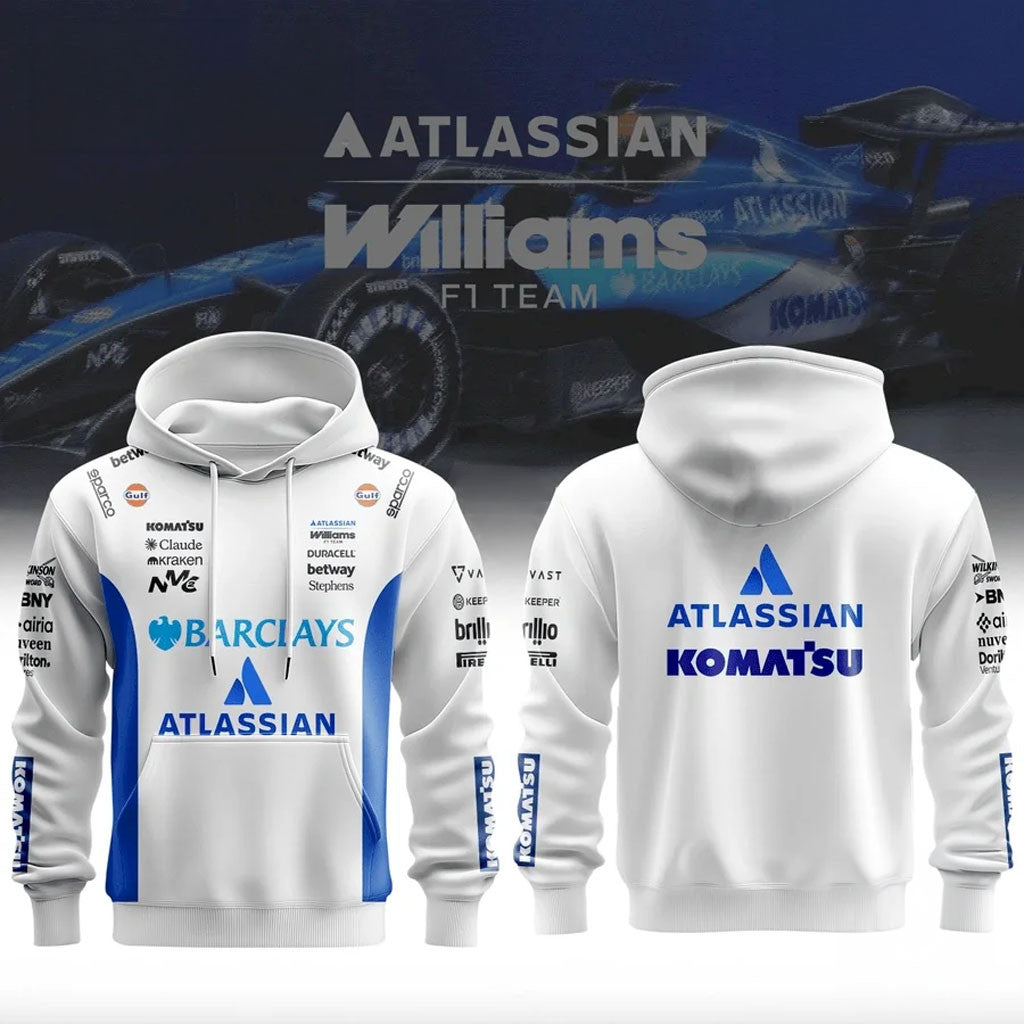 Atlassian Williams F1 Racing Team 2026 Hoodie Atlassian Williams Merch Gift For Formula 1 Fans - Merchluma