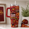 Iowa State Cyclones Merch Cyclone Power Tumbler Cardinal And Gold Game Day Ready Fan Gifts - Merchluma