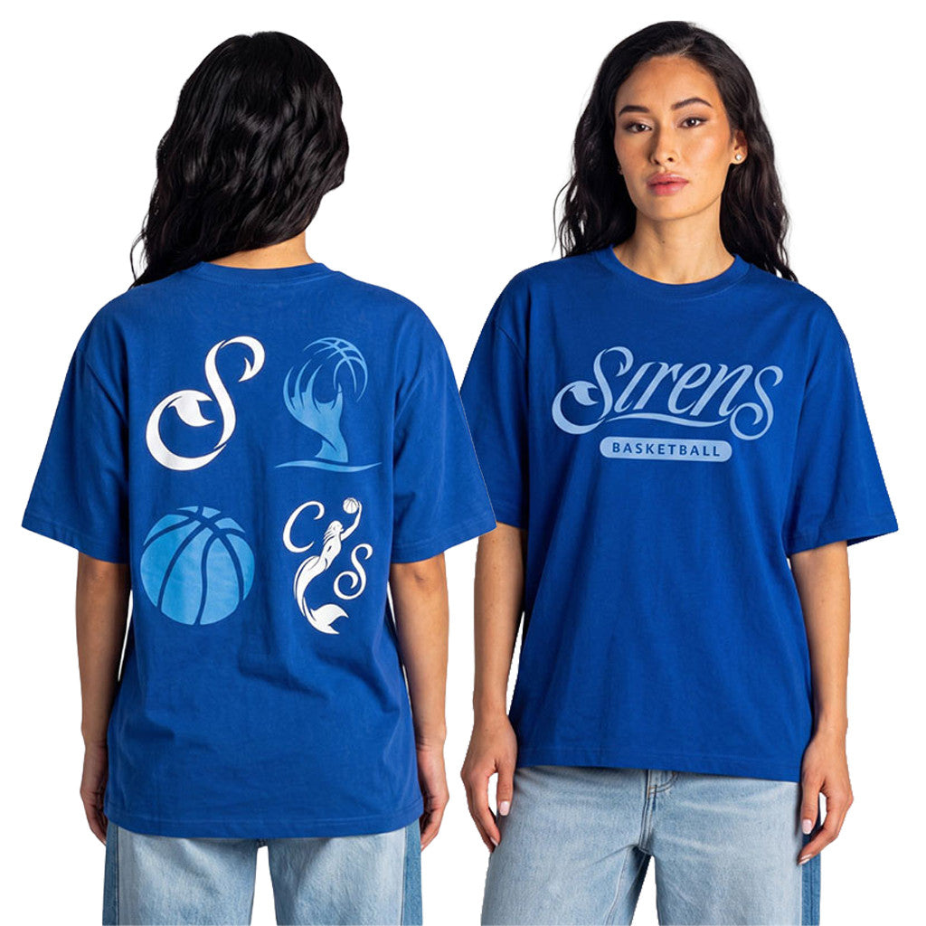 Cleveland Sirens Merch 2026 Wild Collective Siren Multi Logo T-Shirt Sirens Basketball Merch - Merchluma