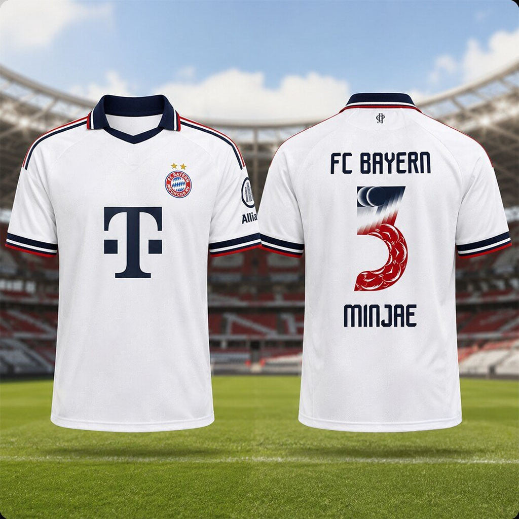 #3 Min Jae Jersey Shirt FC Bayern Munich Jeju And Hong Kong Football Jersey Gift For Fans - Merchluma