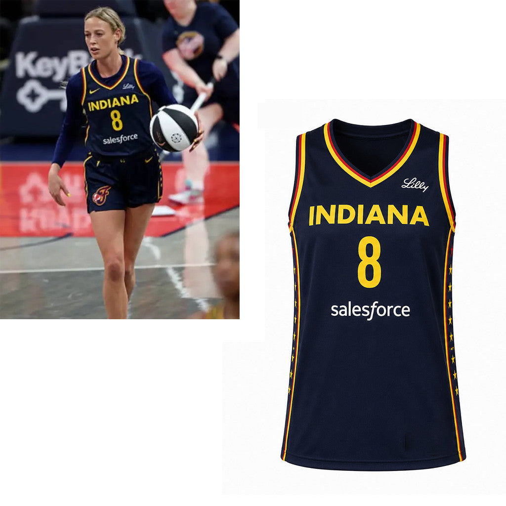 #8 Sophie Cunningham Jersey Indiana Fever Stranger Things Jersey Indiana Fever Merch Fan Gifts - Merchluma
