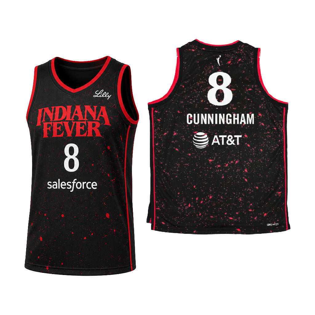 Sophie Cunningham Jersey #8 Indiana Fever Stranger Things Jersey Basketball Fan Merch Gifts - Merchluma