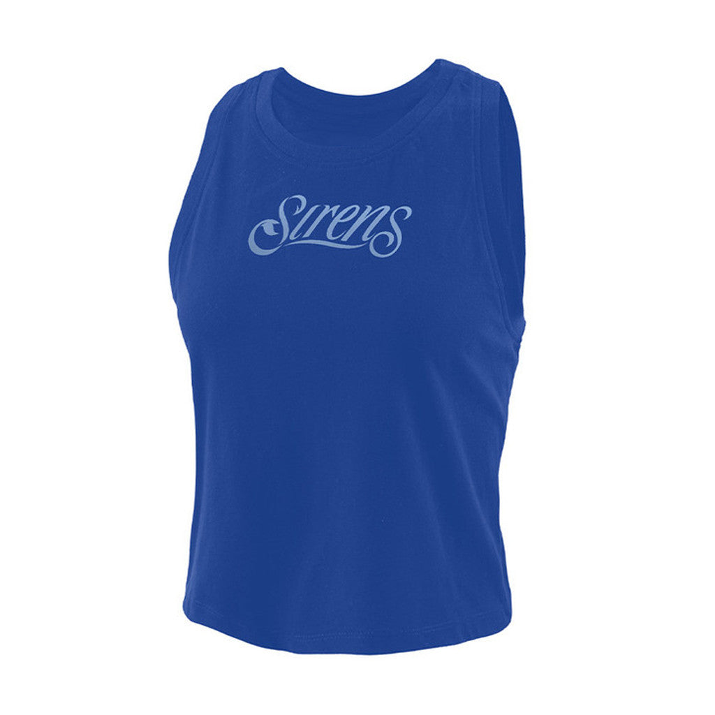 Cleveland Sirens Merch 2026 Sirens Blue Wordmark Tank Top Basketball Fan Apparel Gift For Her - Merchluma