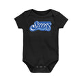 Cleveland Sirens Merch 2026 Primary Logo Black Baby Onesie Basketball Fan Apparel Newborn Gifts - Merchluma