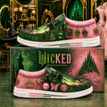 Wicked Elphaba Glinda Shoes Fantasy Graphic Loafers Wicked Musical Merch Gifts For Fans - Merchluma