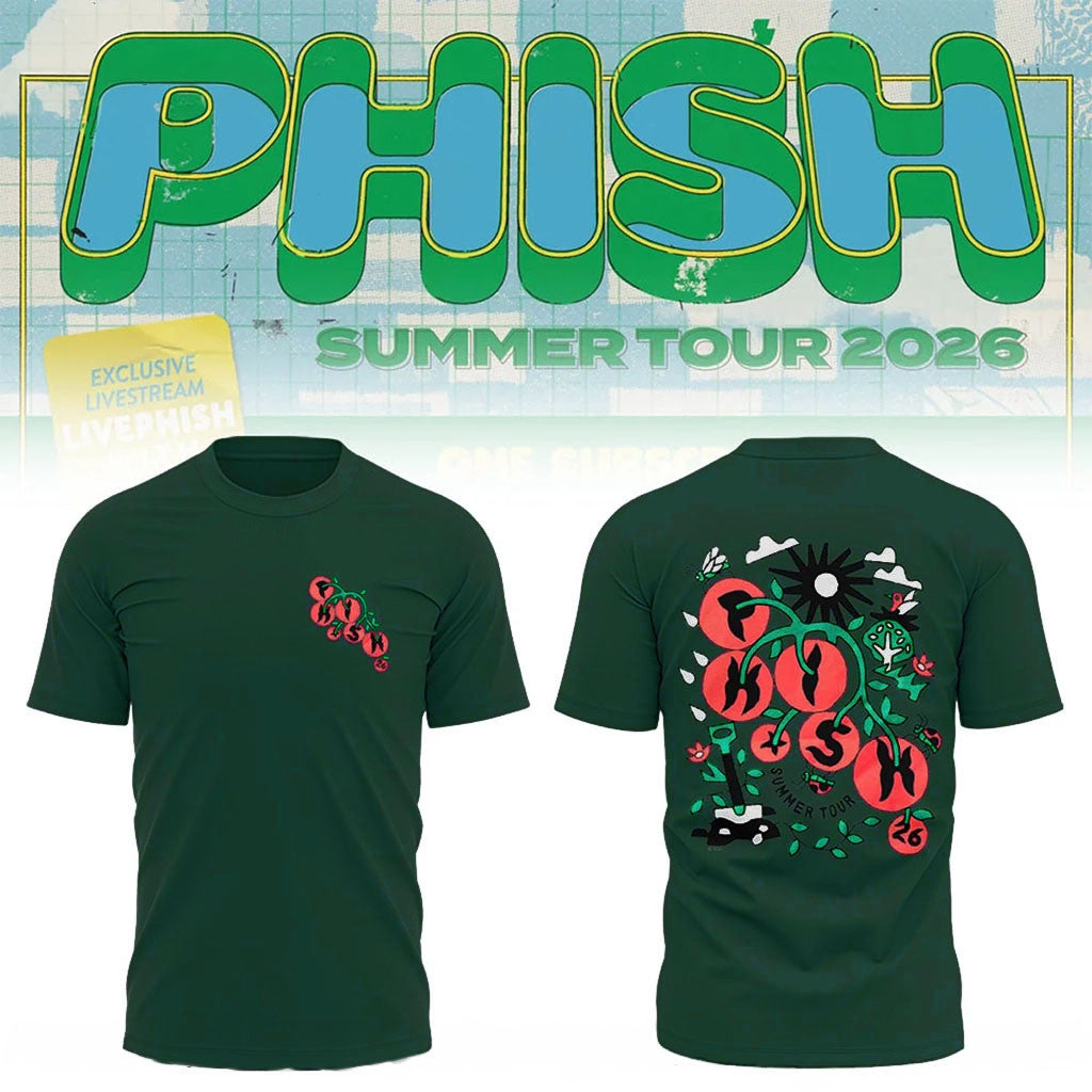 Phish Summer Tour 2026 Merch Homegrown Tomatoes T-Shirt Phish Band Merch Gift For Rock Fans - Merchluma