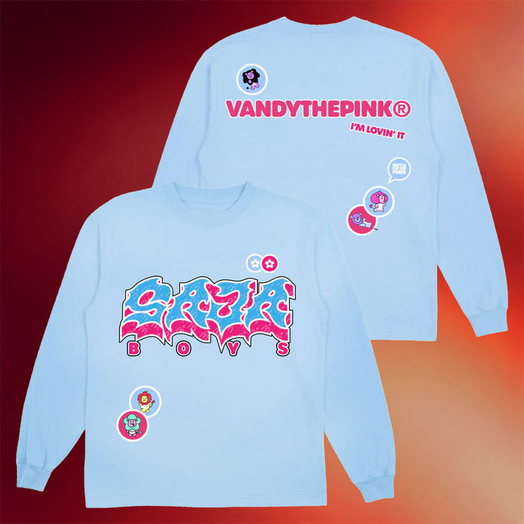 KPop Demon Hunters X McDonald's X VANDYTHEPINK Merch 2026 Saja Boys Long Sleeve Shirt Fan Gear - Merchluma