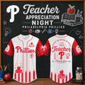 Philadelphia Phillies Teacher Appreciation Night Baseball Jersey Phillies Merch Teacher Gifts - Merchluma