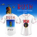RUSH Fifty Something Tour 2026 Signed Jersey White RUSH Merch Music Lover Gift Ideas For Him - Merchluma