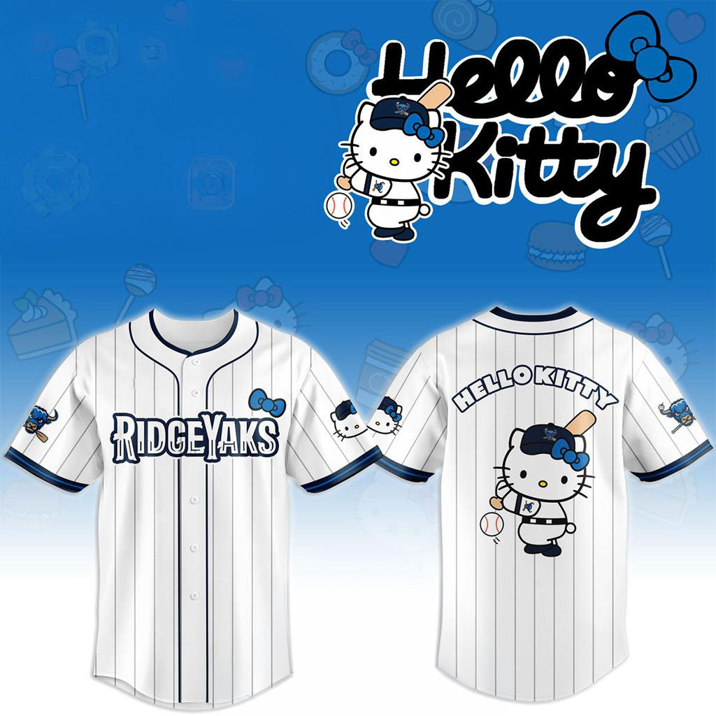 Salem Ridge Yaks X Hello Kitty Classic Striped 2026 Night Game Jersey Salem Ridge Yaks Merch - Merchluma