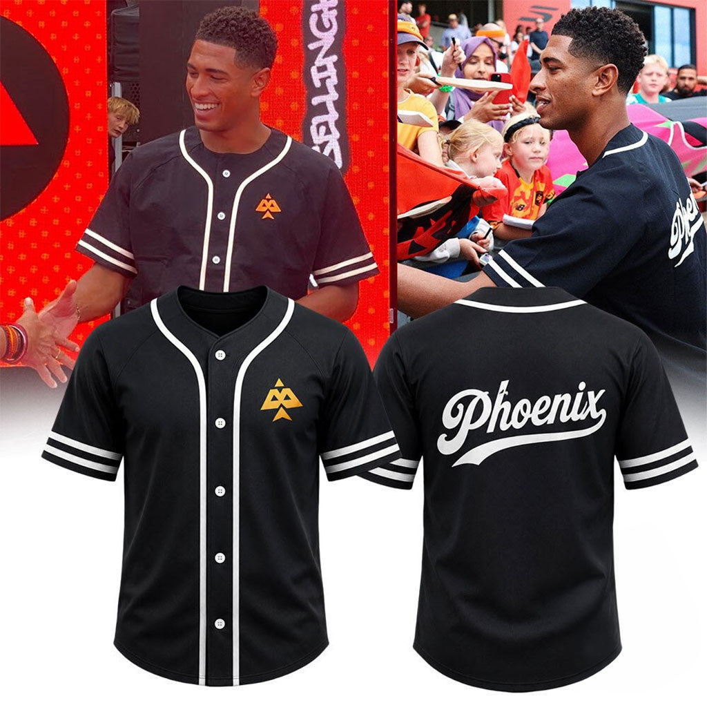 Jude Bellingham Birmingham Phoenix Baseball Jersey 2026 Jude Bellingham Merch Brother Gifts - Merchluma
