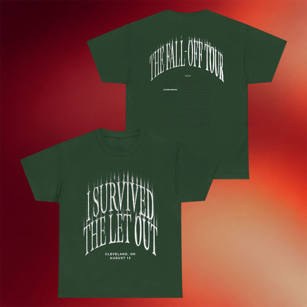 J Cole Fall Off Tour Merch 2026 The Let Out T-Shirt Cleveland Shirt J Cole Concert Merch - Merchluma