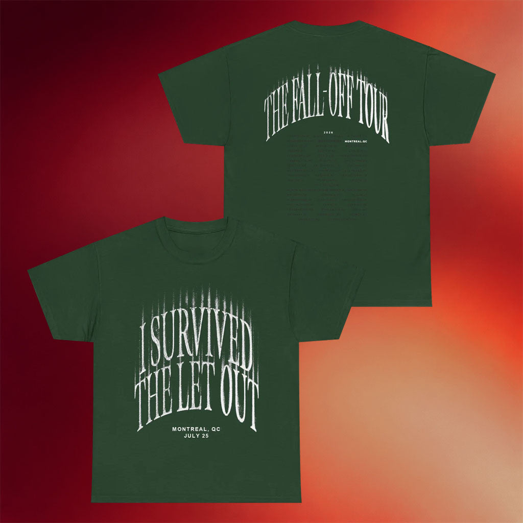 J Cole Fall Off Tour Merch 2026 The Let Out T-Shirt Montreal Shirt J Cole Tour Merch Fan Gifts - Merchluma