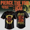 Pierce The Veil I Can't Hear You World Tour Australia 2026 Baseball Jersey Pierce The Veil Merch - Merchluma