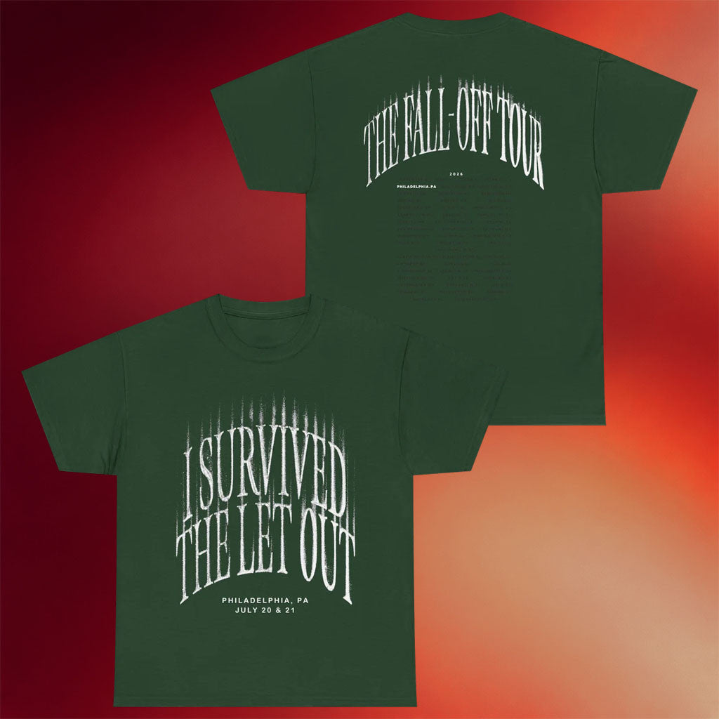 J Cole Fall Off Tour Merch 2026 The Let Out T-Shirt Philadelphia Tee J Cole Concert Merchandise - Merchluma