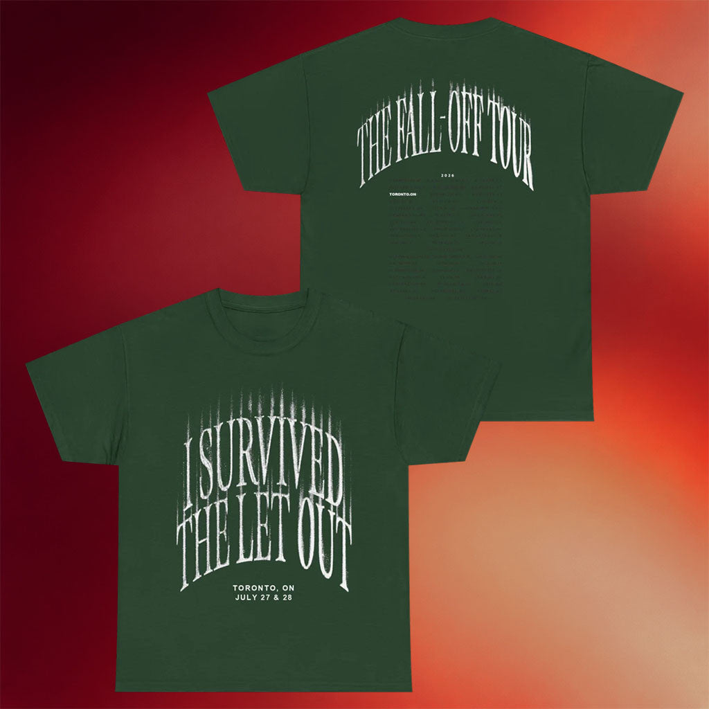 J Cole Fall Off Tour Merch 2026 The Let Out T-Shirt Toronto Tee J Cole Merch Concert Outfits - Merchluma