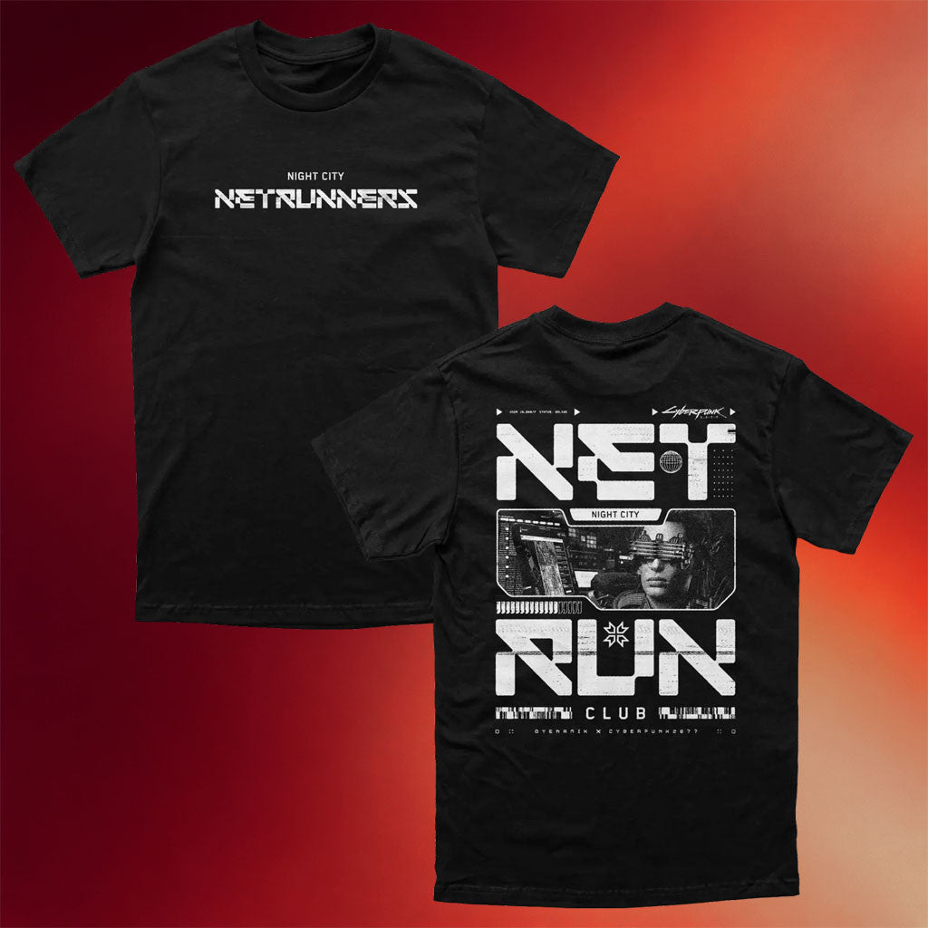 Cyberpunk 2077 Merch 2026 Net Run Club T-Shirt Night City Netrunners Shirt Gift For Gamers - Merchluma