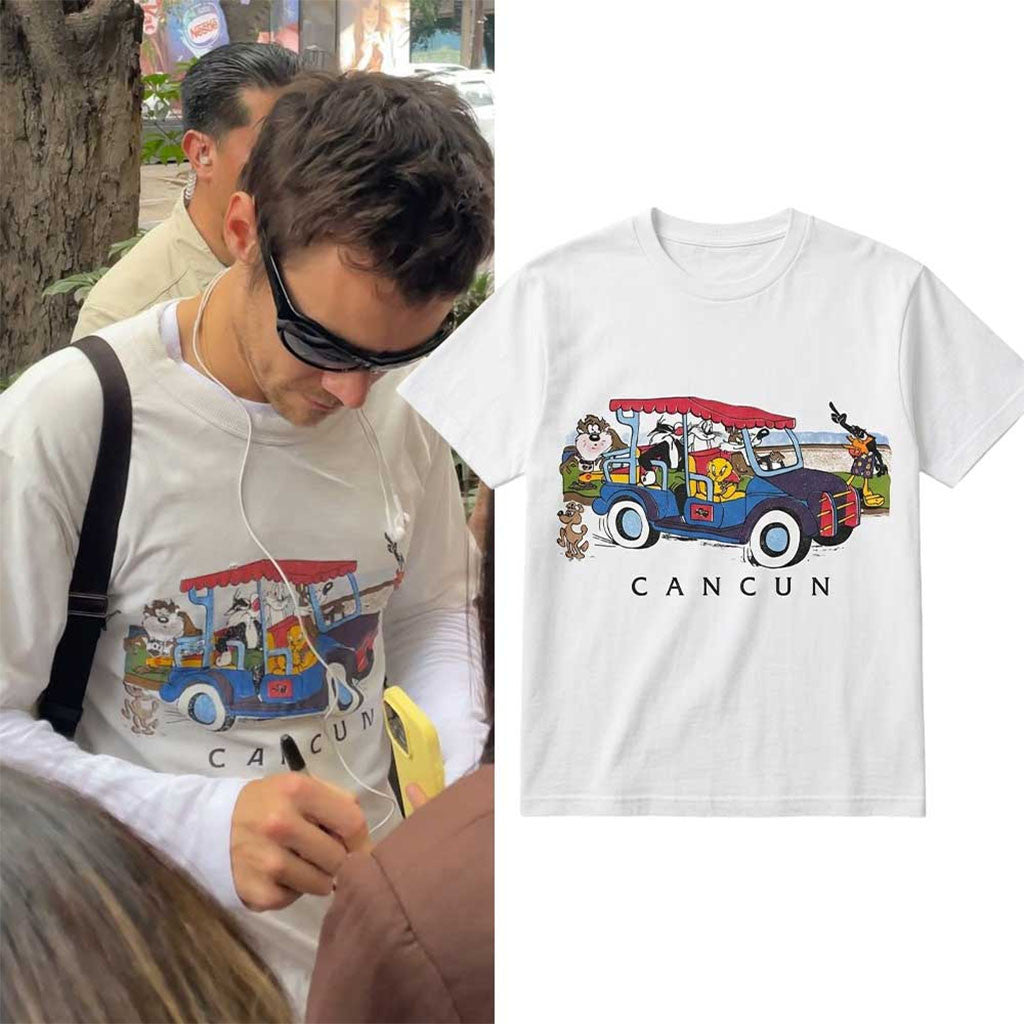 Harry Styles Looney Tunes Cancun Golf Cart Shirt 2026 Harry Styles Tour Merch Gift For Him - Merchluma
