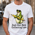 Just Out Here Collecting Lore Frog T-Shirt Funny Shirt Gag Gifts For Friends - Merchluma