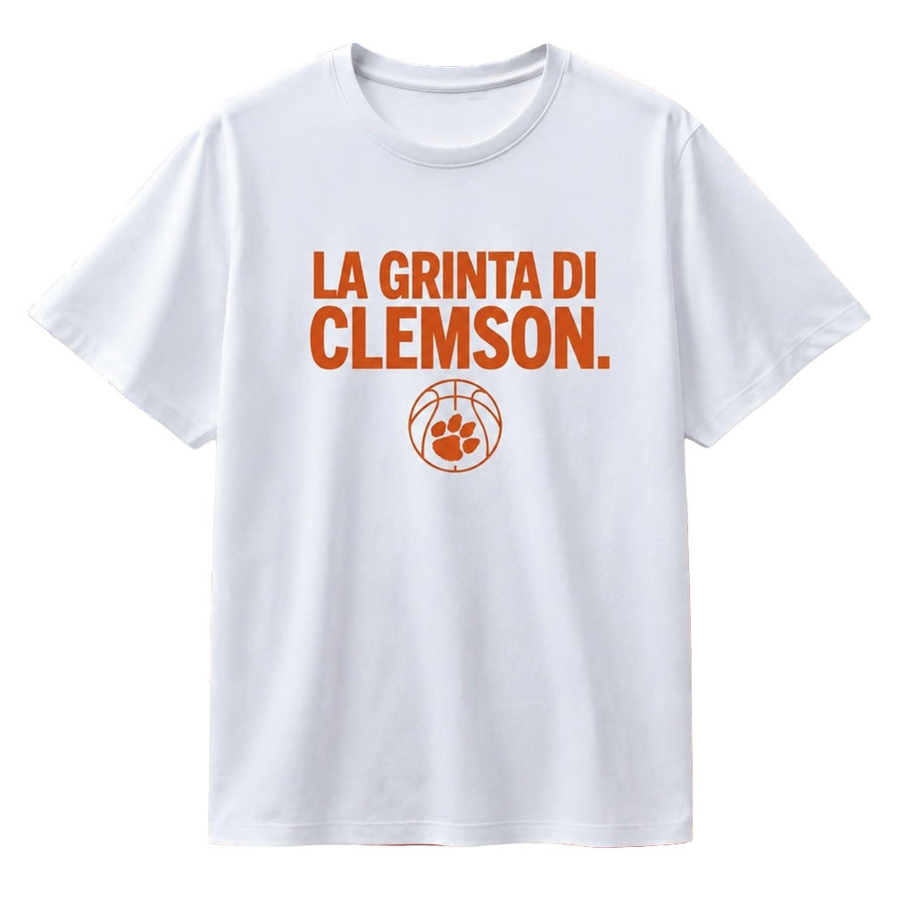 La Grinta Di Clemson Tigers Basketball T-Shirt Clemson Tigers Merch Gift For Fans - Merchluma