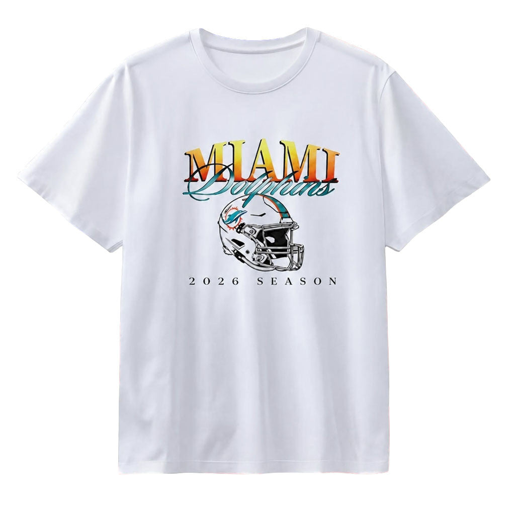 Miami Dolphins 2026 Season Football T-Shirt Game Day Shirt Miami Dolphins Merch Fan Gifts - Merchluma