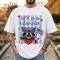 Raccoon WTF Is A Kilometer T-Shirt 4th Of July Founding Father Funny Shirt Patriotic Gifts - Merchluma