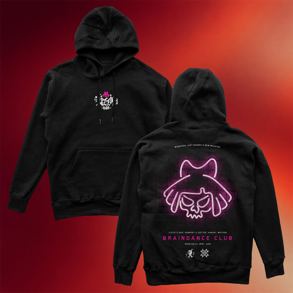 Cyberpunk 2077 Merch 2026 Lizzie's Bar Souvenir Hoodie Gift Idea For Video Game Lover - Merchluma